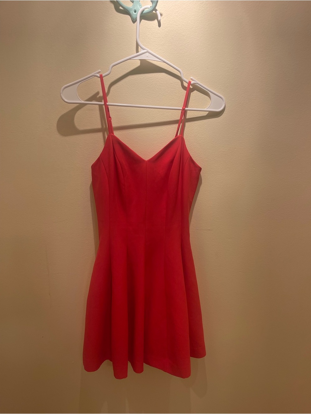bebe Red Spaghetti Strap Dress